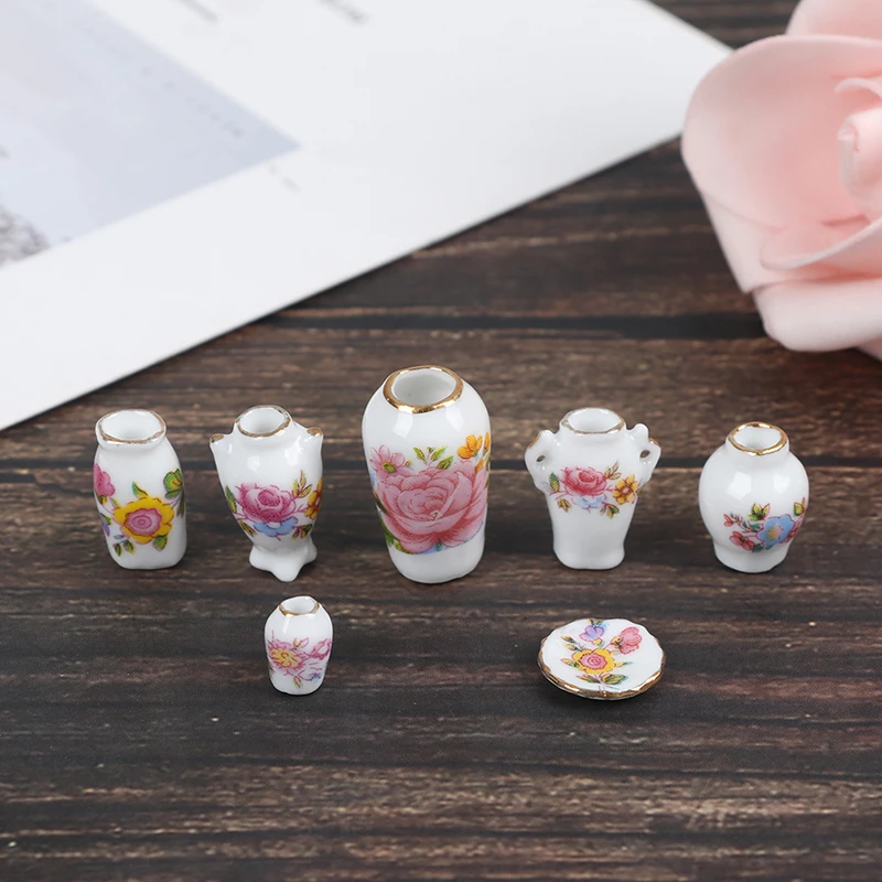 Dollhouse Mini Ceramic Porcelain Vase Accessories Dollhouse miniatures 1:12 Accessories Decorative Miniature
Dollhouse Mini Ceramic Porcelain Vase Accessories Dollhouse miniatures 1:12 Accessories Decorative Miniature