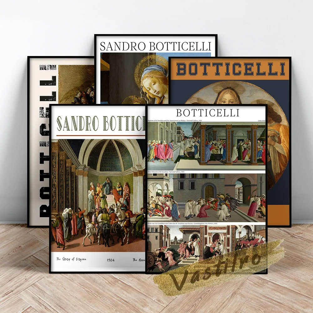 Sandro Botticelli Vintage Poster Exhibition Museum Canvas Painting Modern Home Decor Living Room Wall Art Prints Picture Gift
Sandro Botticelli Vintage Poster Exhibition Museum Canvas Painting Modern Home Decor Living Room Wall Art Prints Picture Gift