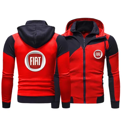 Spring Autumn Fiat Car LOGO Front And Rear Sign Men's Stitching Jacket Hooded Man Casual Fashion long-sleeve Sports Jackets
Spring Autumn Fiat Car LOGO Front And Rear Sign Men's Stitching Jacket Hooded Man Casual Fashion long-sleeve Sports Jackets