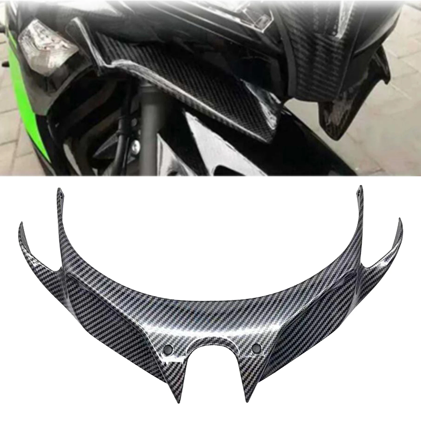 Motorcycle Front Fairing Aerodynamic Winglet Guard Cover For Kawasaki 250/400 2018-2020 Motorcycle Front Mouth Shell Cover
Motorcycle Front Fairing Aerodynamic Winglet Guard Cover For Kawasaki 250/400 2018-2020 Motorcycle Front Mouth Shell Cover