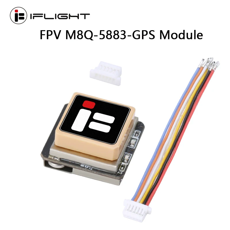 IFlight FPV M8Q-5883-GPS Module V2.0 Integrate QMC5883L Compass Module Built-in TCXO Crystal and Farad Capacitor for FPV Drone
IFlight FPV M8Q-5883-GPS Module V2.0 Integrate QMC5883L Compass Module Built-in TCXO Crystal and Farad Capacitor for FPV Drone