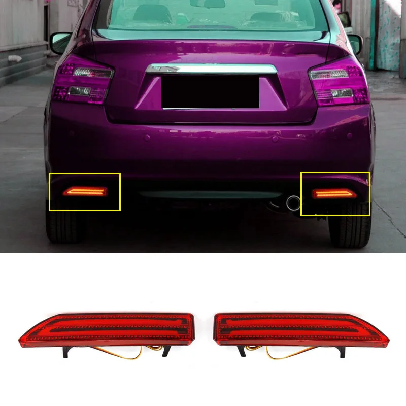 Car Rear Bumper Light Guide Strip with Driving Brake Dual Function Rear Lamp Tail Light for Honda CRV 2009 CITY 2013
Car Rear Bumper Light Guide Strip with Driving Brake Dual Function Rear Lamp Tail Light for Honda CRV 2009 CITY 2013