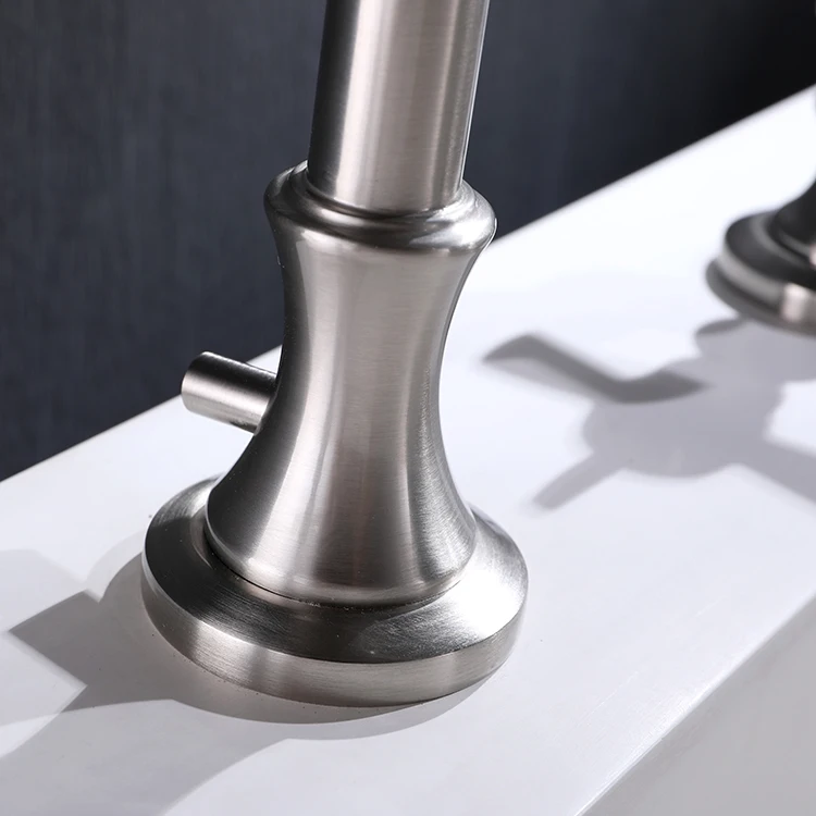 3 Holes Kitchen Basin Faucet Laundry Basin Brushed Bathroom Basin Faucet Hot Cold Water Mixer Tap Corrosion Resistance Faucet
3 Holes Kitchen Basin Faucet Laundry Basin Brushed Bathroom Basin Faucet Hot Cold Water Mixer Tap Corrosion Resistance Faucet