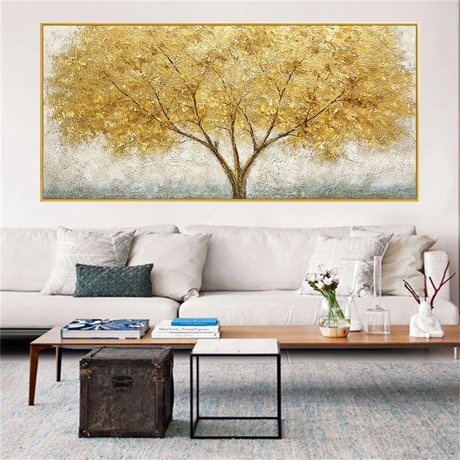 High Quality Hand-painted Shining autumn tree Oil Painting on Canvas Noble gold Oil Painting brilliant picture for wall Decorati
High Quality Hand-painted Shining autumn tree Oil Painting on Canvas Noble gold Oil Painting brilliant picture for wall Decorati