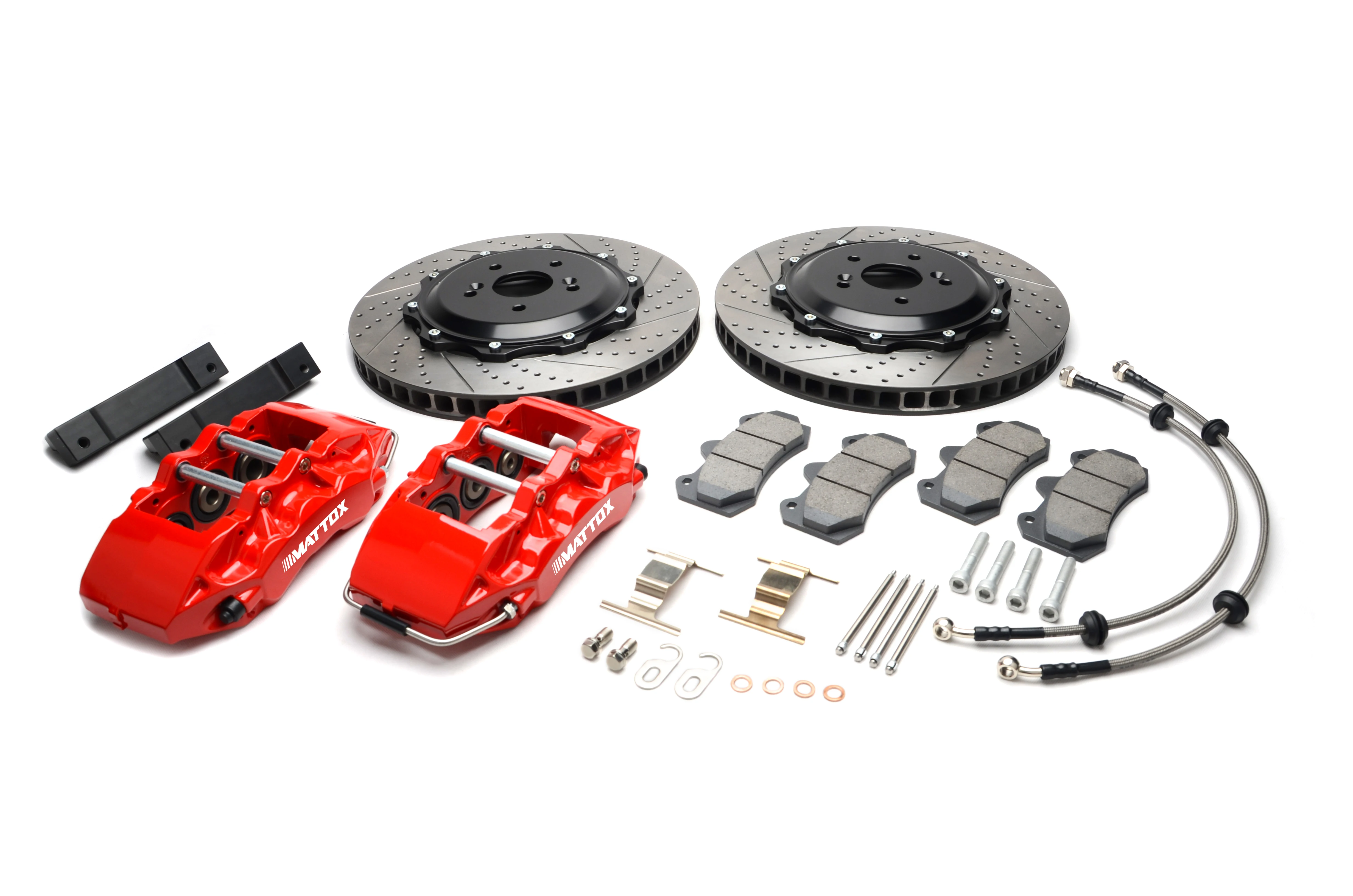 Mattox Racing Brake Kit 6POT Pinston Caliper with 355*32 Brake Disc Front Brake for DODGE Challenger w/V6 Engine 2008 Rim 18in
Mattox Racing Brake Kit 6POT Pinston Caliper with 355*32 Brake Disc Front Brake for DODGE Challenger w/V6 Engine 2008 Rim 18in