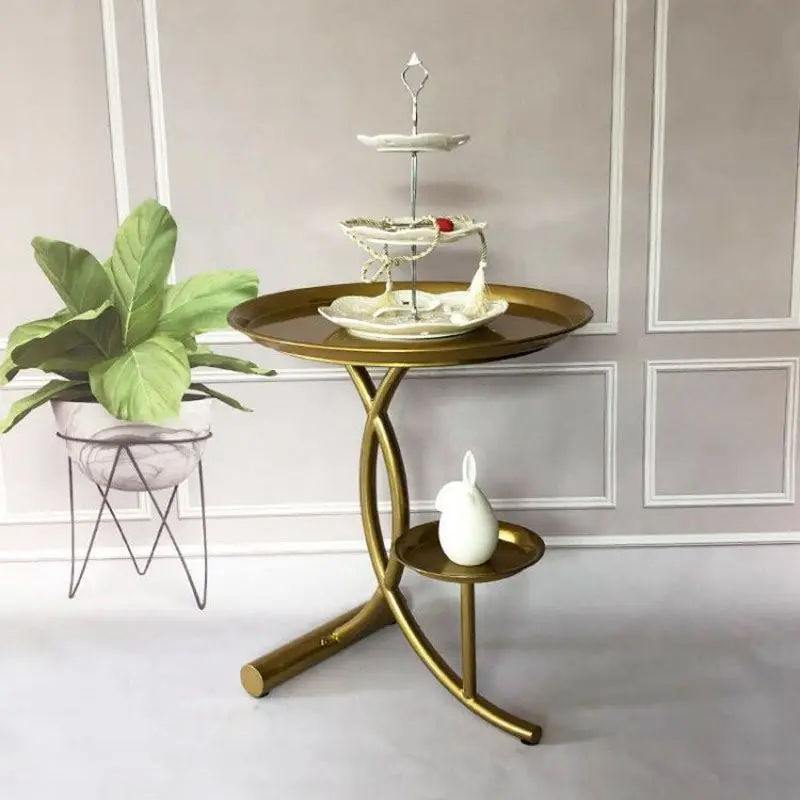 Small round table modern simple tea table iron tray balcony corner living room bedside table coffee tables furniture shelves
Small round table modern simple tea table iron tray balcony corner living room bedside table coffee tables furniture shelves