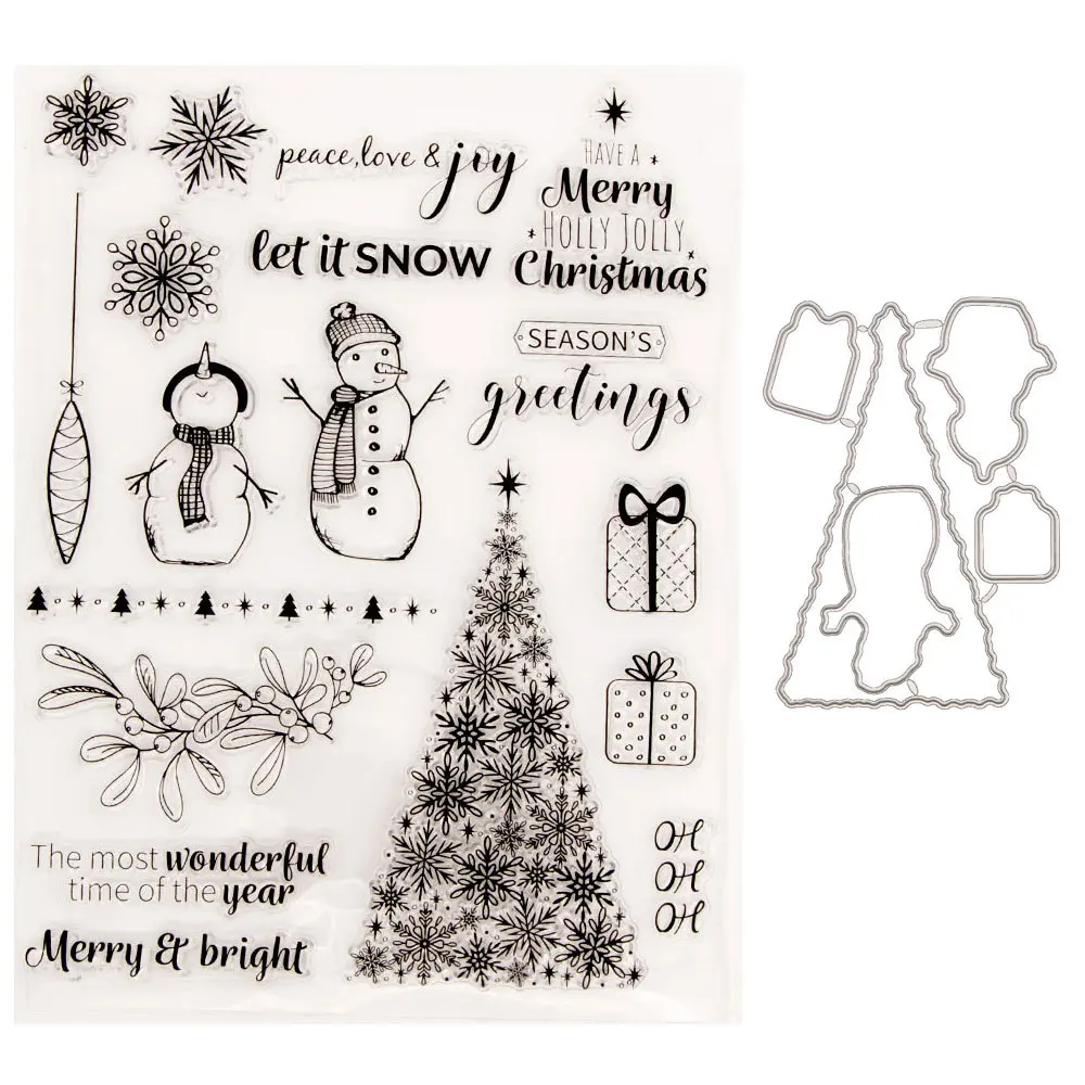 Merry Christmas Snowman Letter Sweet Stamps And Dies DIYHand Account Silicone Rubber Tree Gift Transparent Scrapbook Photo Album
Merry Christmas Snowman Letter Sweet Stamps And Dies DIYHand Account Silicone Rubber Tree Gift Transparent Scrapbook Photo Album