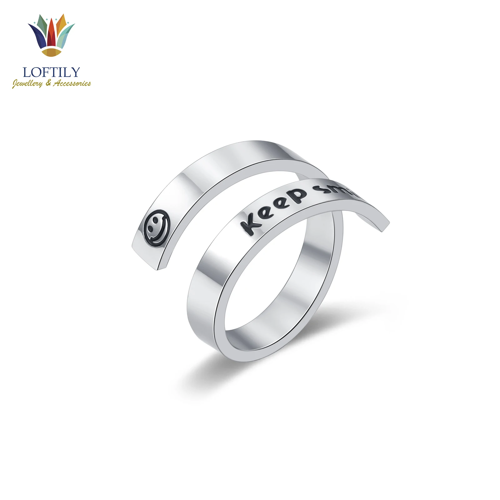 2021 Jewelry Simple Stainless Steel Keep Smile Couple Double Rings For Women Punk Style Cool Stuff Fashion Gift For Men
2021 Jewelry Simple Stainless Steel Keep Smile Couple Double Rings For Women Punk Style Cool Stuff Fashion Gift For Men