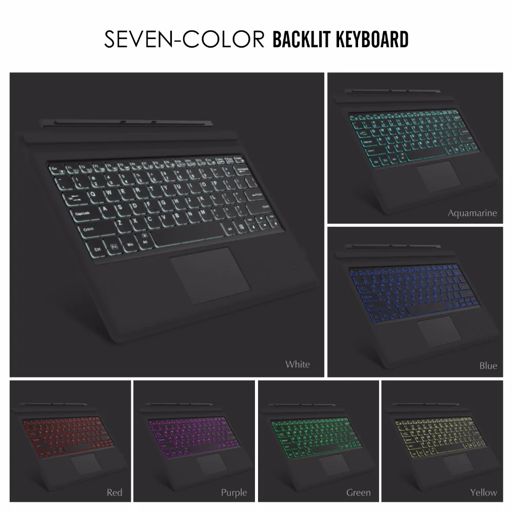 Cover for Microsoft Surface Pro 7 Plus 2021 / Pro 7/Pro 6/Pro 5 /Pro 4,Ultra-Slim Wireless Bluetooth Keyboard with Trackpad
Cover for Microsoft Surface Pro 7 Plus 2021 / Pro 7/Pro 6/Pro 5 /Pro 4,Ultra-Slim Wireless Bluetooth Keyboard with Trackpad