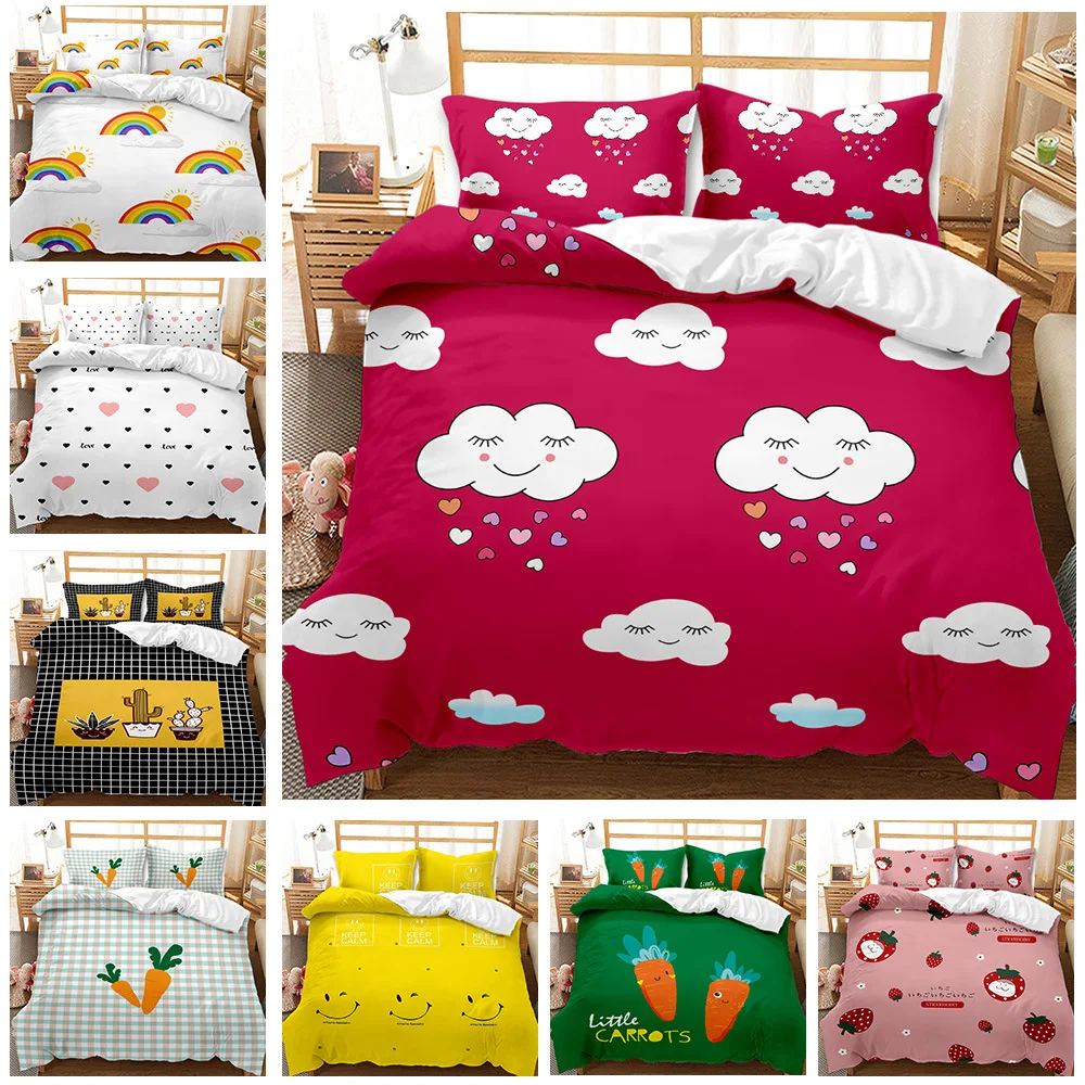 Cute Cloud Bedding Set With Zipper Pillowcases Quilt Duvet Cover Set Queen King Size Cartoon Simple Smile Comforter Cover
Cute Cloud Bedding Set With Zipper Pillowcases Quilt Duvet Cover Set Queen King Size Cartoon Simple Smile Comforter Cover