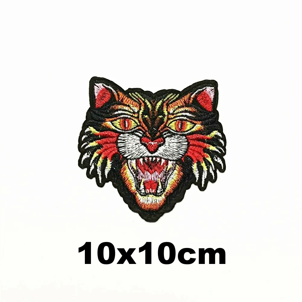 Design iron-on large embroidery big tiger animal cartoon patches for clothing HE-3384
Design iron-on large embroidery big tiger animal cartoon patches for clothing HE-3384