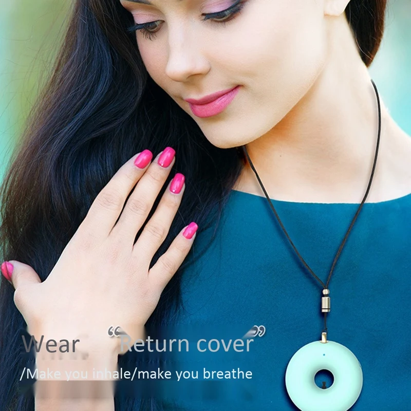 Mini Hanging Neck Portable High Efficiency Negative Ion Air Purifier Circular Small Air Purifier
