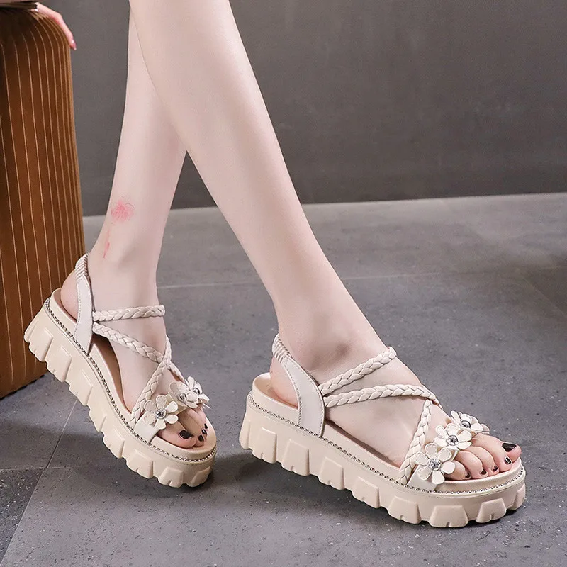 Female Sandal All-Match Black Shoes for Women Muffins shoe Espadrilles Platform Clear Heels Med 2021 Summer Clogs Wedge Girls Be 
Female Sandal All-Match Black Shoes for Women Muffins shoe Espadrilles Platform Clear Heels Med 2021 Summer Clogs Wedge Girls Be