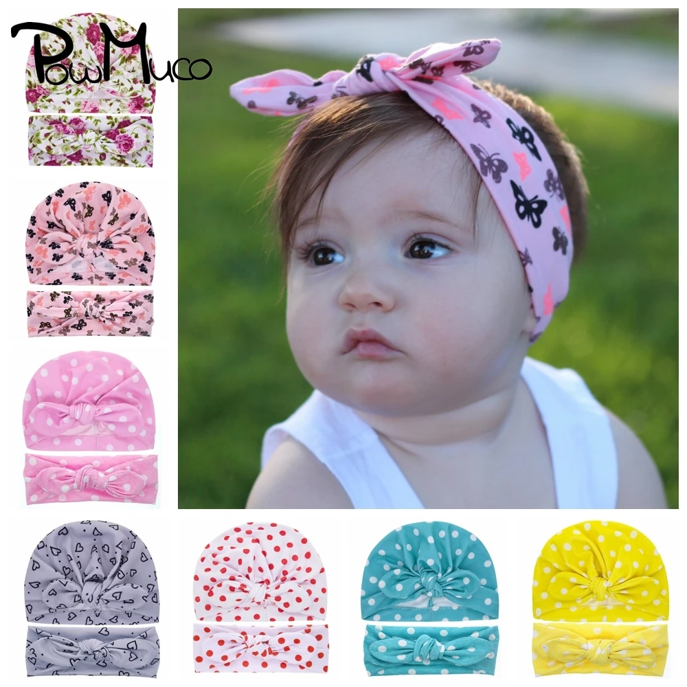 Powmuco Fashion Printed Bunny Ears Hat and Headband Set Stars Pattern Baby Girl Caps Children Turban Infant Accessories 9 Colors
Powmuco Fashion Printed Bunny Ears Hat and Headband Set Stars Pattern Baby Girl Caps Children Turban Infant Accessories 9 Colors