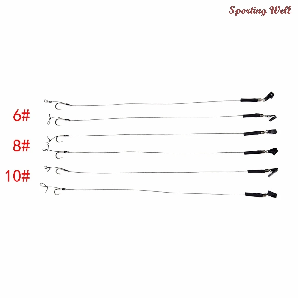 6pcs\Lot Carp Fishing Hair Rigs Braided Thread Hooks Swivel Boilies Carp Rigs Carp Fishing Accessories #6 #8 #10
6pcs\Lot Carp Fishing Hair Rigs Braided Thread Hooks Swivel Boilies Carp Rigs Carp Fishing Accessories #6 #8 #10