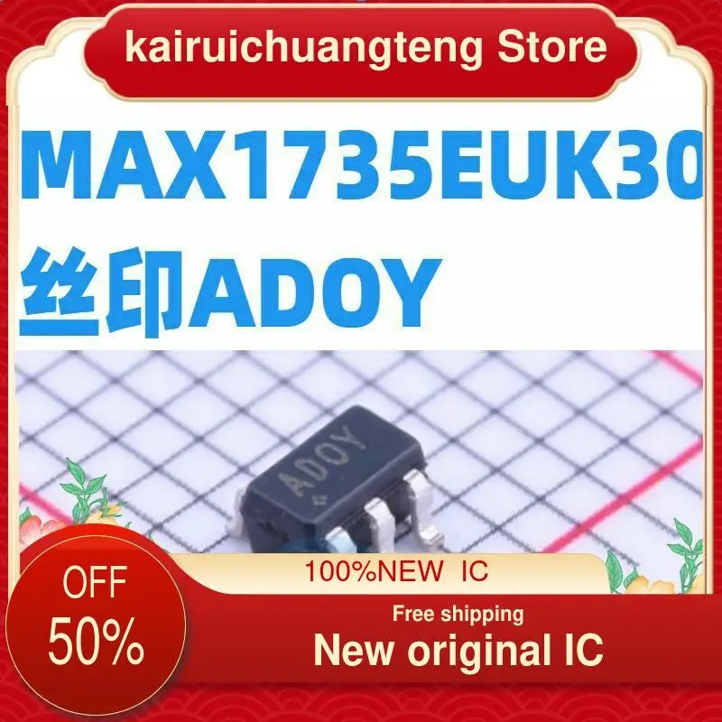 10-200 шт. MAX1735EUK30 MAX1735EUK30 + T линейный регулятор IC MAXIM Chip, экранная печать ADOY SOT-23-5
10-200 шт. MAX1735EUK30 MAX1735EUK30 + T линейный регулятор IC MAXIM Chip, экранная печать ADOY SOT-23-5