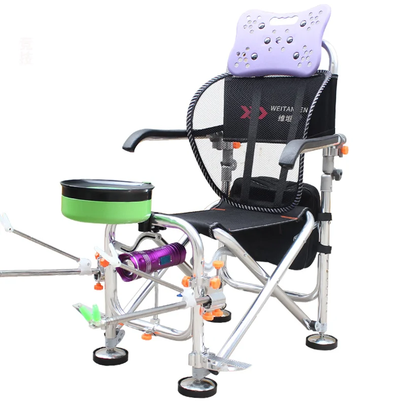 Portable fishing chair all terrain folding portable multifunctional platform fishing chair wear-resistant and load-bearing chair
Portable fishing chair all terrain folding portable multifunctional platform fishing chair wear-resistant and load-bearing chair