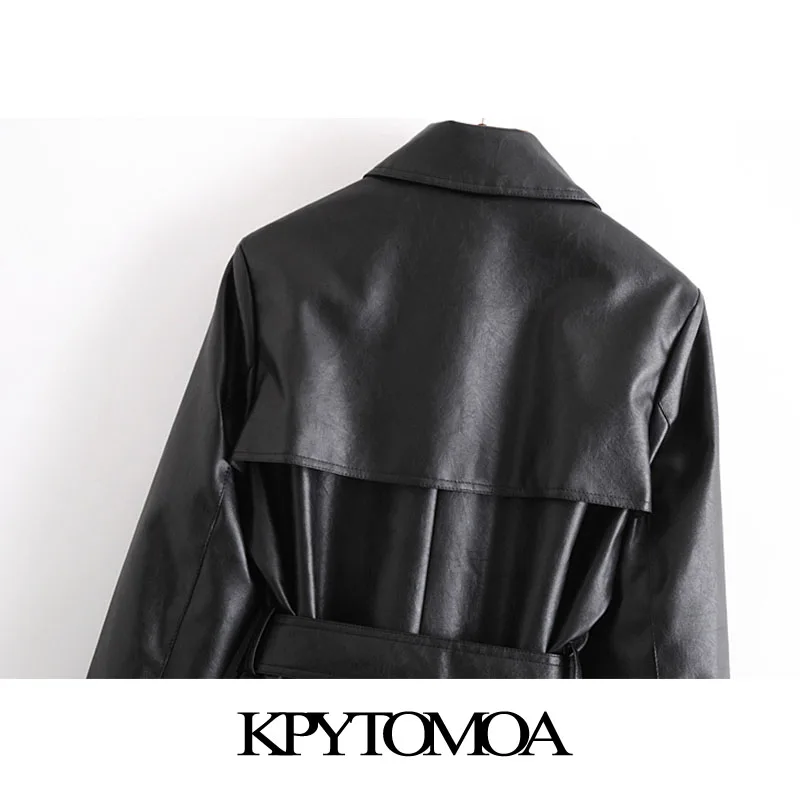 KPYTOMOA Women 2020 Chic Fashion With Belt Faux Leahter Trench Coat Vintage Long Sleeve Pockets Female Outerwear Chic Overcoat
KPYTOMOA Women 2020 Chic Fashion With Belt Faux Leahter Trench Coat Vintage Long Sleeve Pockets Female Outerwear Chic Overcoat