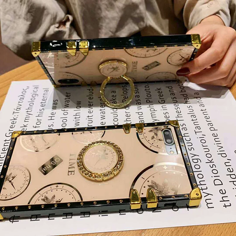 Luxury Time Pattern Square Case for Huawei Honor 8X 9X 9A 9S 10 10i 20 20i 30 Pro V10 V20 V30 V40 X10 Clock Ring Bracket Cover
Luxury Time Pattern Square Case for Huawei Honor 8X 9X 9A 9S 10 10i 20 20i 30 Pro V10 V20 V30 V40 X10 Clock Ring Bracket Cover