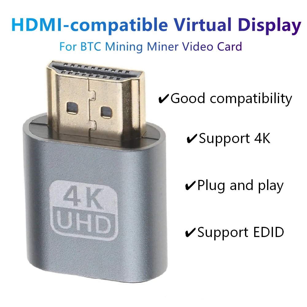 4K VGA HDMI-совместимая видеокамера Виртуальная фотокамера адаптер HDMI-совместимый DDC