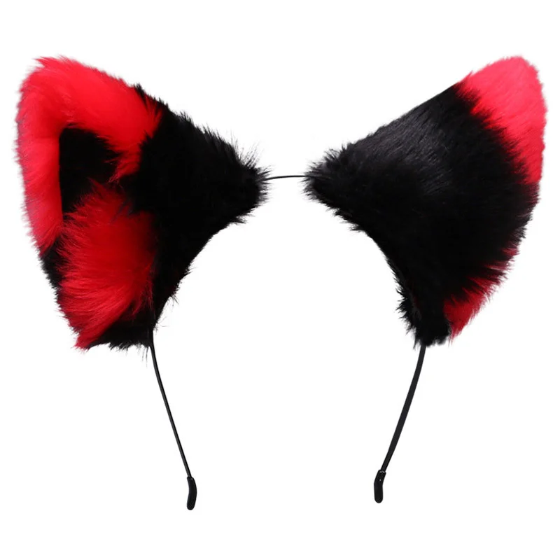 Cat Ears Simulation Plush Metal Headband Lolita for Head Black Red Handmade Cochlea Fox Cosplay for Gifts and Parties
Cat Ears Simulation Plush Metal Headband Lolita for Head Black Red Handmade Cochlea Fox Cosplay for Gifts and Parties