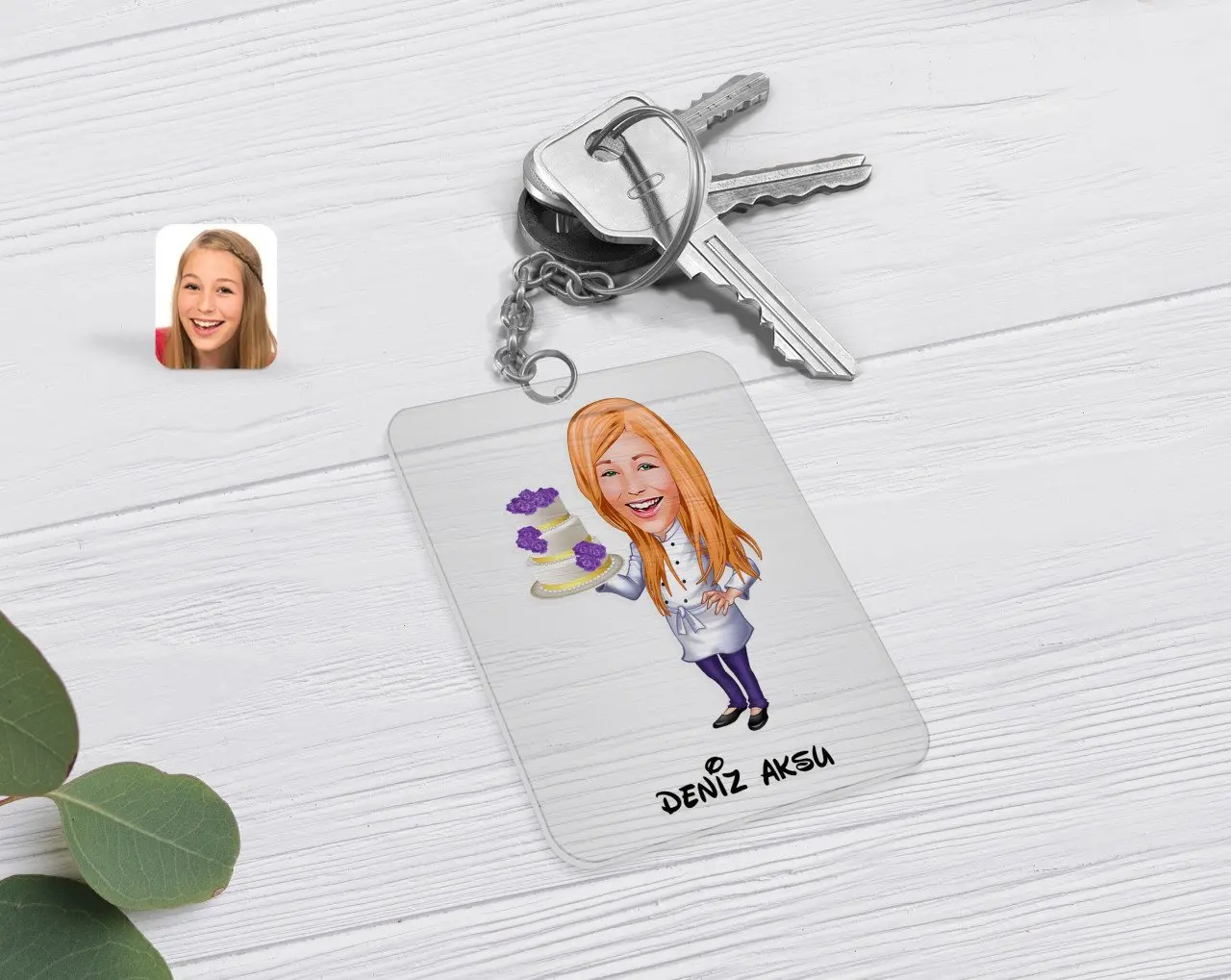 Personalized Female Chef Caricature Of Transparent Plexiglass Anahtarlık-2
Personalized Female Chef Caricature Of Transparent Plexiglass Anahtarlık-2