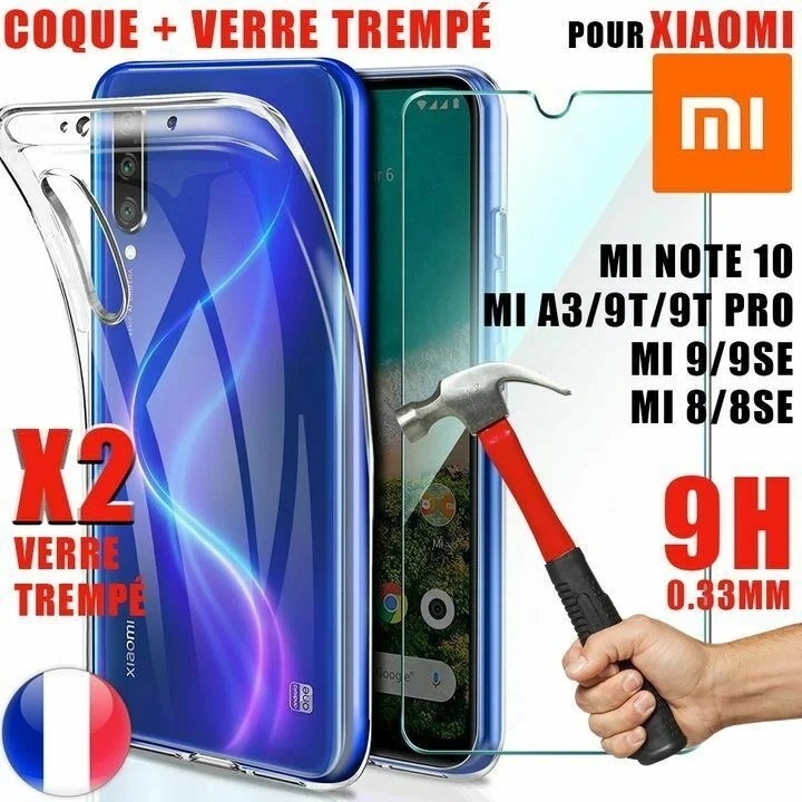 COQUE ANTICHOC POUR FOR XIAOMI MI Note 5/8/SE/PRO/9T/9Lite/A3 +2 VITRE VERRE TREMPE
COQUE ANTICHOC POUR FOR XIAOMI MI Note 5/8/SE/PRO/9T/9Lite/A3 +2 VITRE VERRE TREMPE