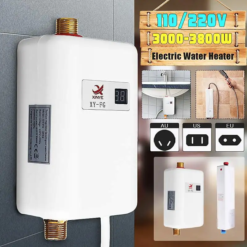 3800W Mini Tankless LCD Digital Water Heater Instant Hot Faucet kitchen Heating Thermostat Intelligent Energy-save Waterproof
3800W Mini Tankless LCD Digital Water Heater Instant Hot Faucet kitchen Heating Thermostat Intelligent Energy-save Waterproof