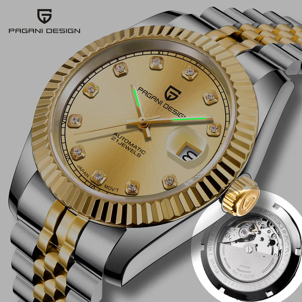 Часы PAGANI DESIGN Мужские механические, водонепроницаемые, из нержавеющей стали
Часы PAGANI DESIGN Мужские механические, водонепроницаемые, из нержавеющей стали