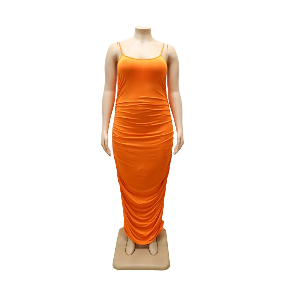 Charming Women Plus Size Shirring Dress 2021 Summer Sleeveless Spaghetti Strap Lady's Bodycon Ankle-Length Sexy Party Dresses
Charming Women Plus Size Shirring Dress 2021 Summer Sleeveless Spaghetti Strap Lady's Bodycon Ankle-Length Sexy Party Dresses