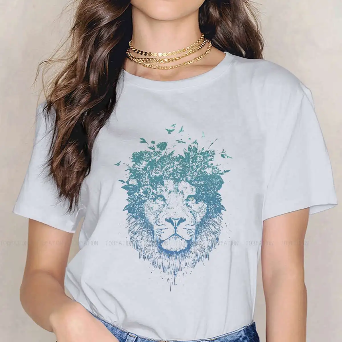 Flower Beauty Beautiful Original TShirts Floral lion Distinctive Woman's T Shirt Hipster 5XL
Flower Beauty Beautiful Original TShirts Floral lion Distinctive Woman's T Shirt Hipster 5XL
