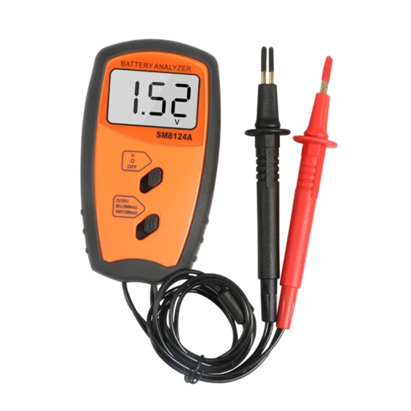 SM8124A Portable Battery Internal Resistance Voltmeter Battery Tester Battery Tester Battery Internal Resistance Test
SM8124A Portable Battery Internal Resistance Voltmeter Battery Tester Battery Tester Battery Internal Resistance Test