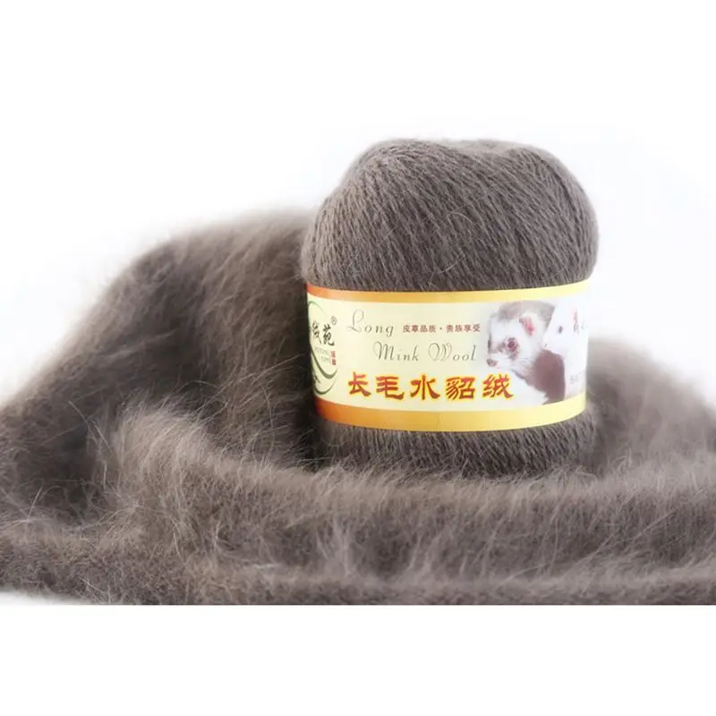 31 Styles 50g Cashmere Long Plush Mink Yarn soft mink wool hand-knitted luxury Crochet knitted Anti-pilling yarn Scarf winter
31 Styles 50g Cashmere Long Plush Mink Yarn soft mink wool hand-knitted luxury Crochet knitted Anti-pilling yarn Scarf winter
