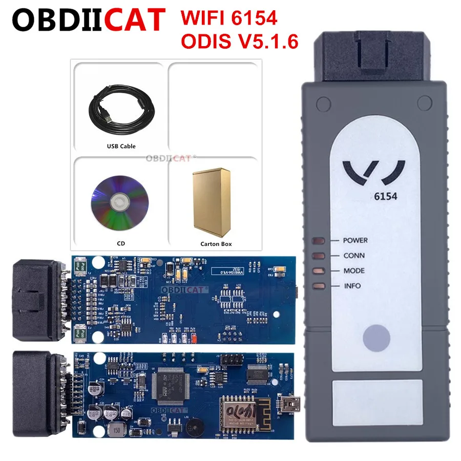 Новейший 6154 Wifi оригинальный полный чип OKI ODIS V5.1.6 WIFI Поддержка протокола UDS V 5.1.3