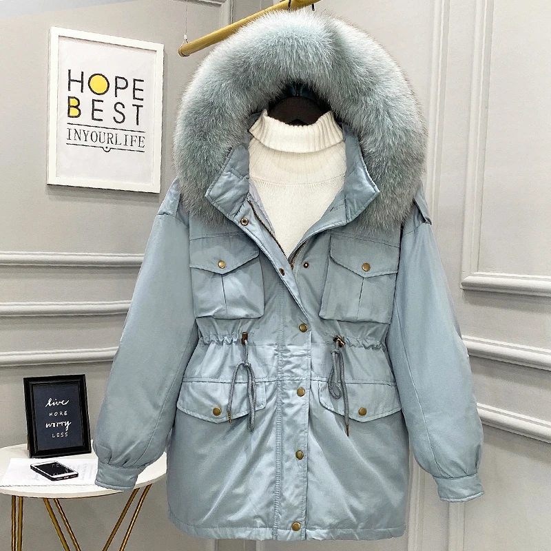 High Quality Fashion Parkas Women Warm Winter Jacket 2020 New Korea Loose Fox Fur Hooded Coat Solid Casual Ladies Down Jackets
High Quality Fashion Parkas Women Warm Winter Jacket 2020 New Korea Loose Fox Fur Hooded Coat Solid Casual Ladies Down Jackets