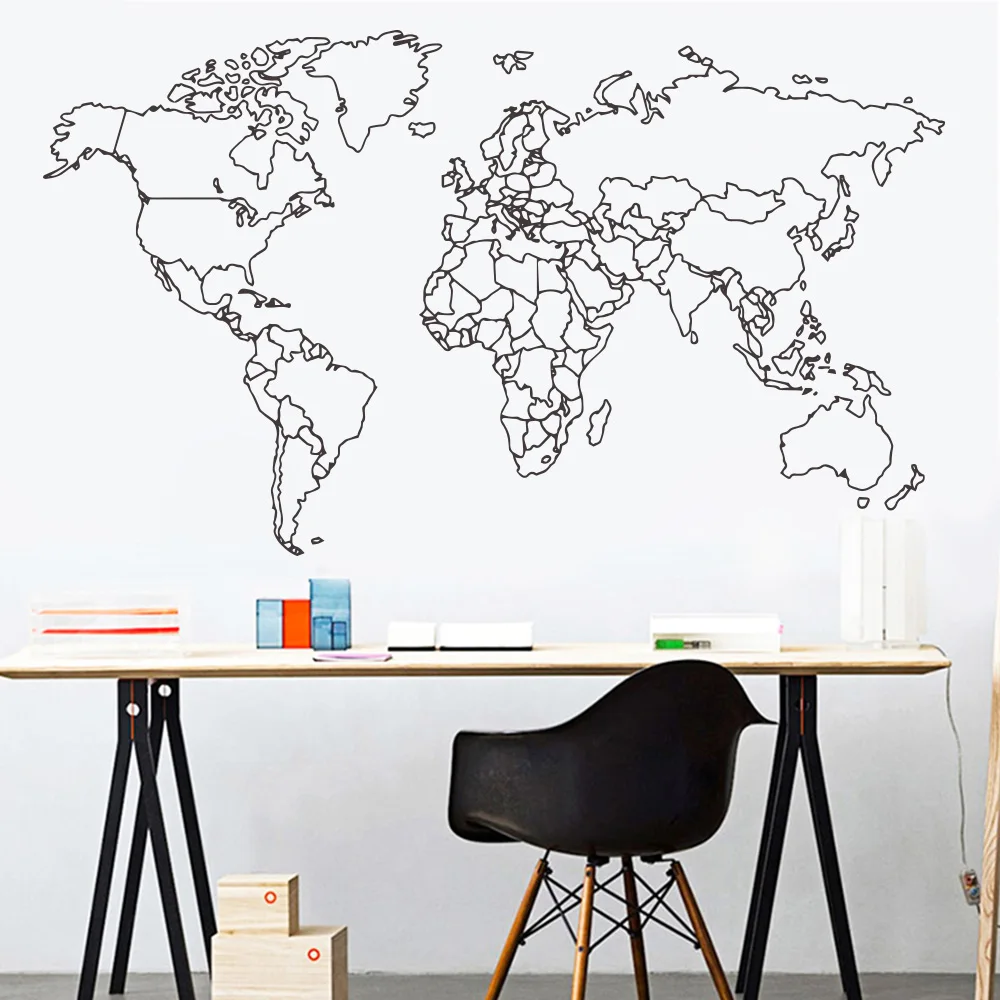 New World Map Vinyl Wall Sticker For Living Room Decoration Stickers On The Wall Art Decal Bedroom Decor Wallpaper Murals
New World Map Vinyl Wall Sticker For Living Room Decoration Stickers On The Wall Art Decal Bedroom Decor Wallpaper Murals