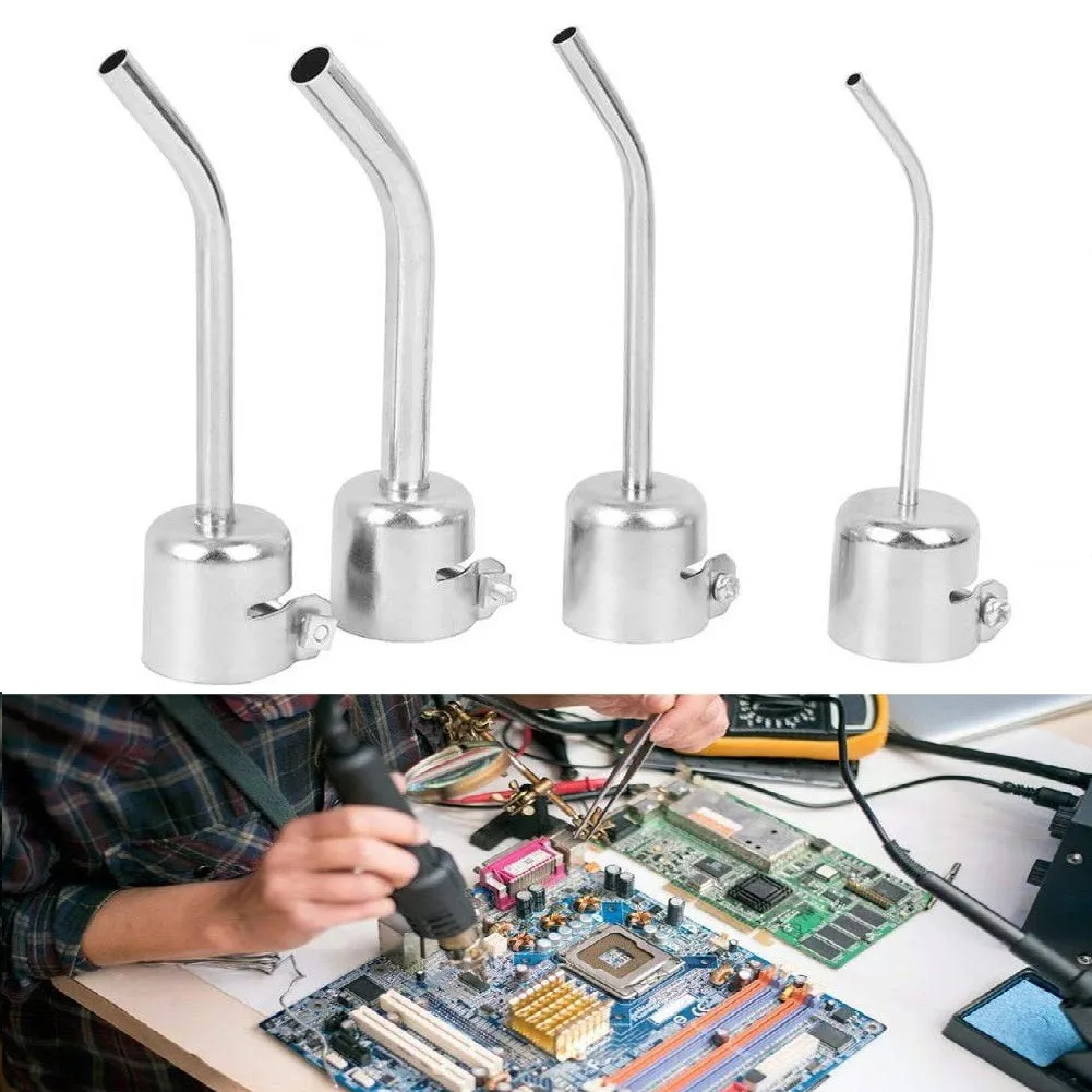 4pcs Heat Hot Air Extended Elbow Nozzle For 850 850A 852 852D 852D+ 950 Soldering Tool Accessories Station Welding 3/5/6/8mm
4pcs Heat Hot Air Extended Elbow Nozzle For 850 850A 852 852D 852D+ 950 Soldering Tool Accessories Station Welding 3/5/6/8mm
