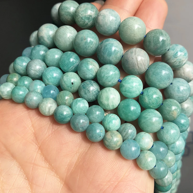 A+ Natural Gem Amazonite Stone Beads Round Loose Spacer Beads For Jewelry Making DIY Bracelet Necklace Earring 15"Inch 6/8/10mm
A+ Natural Gem Amazonite Stone Beads Round Loose Spacer Beads For Jewelry Making DIY Bracelet Necklace Earring 15"Inch 6/8/10mm
