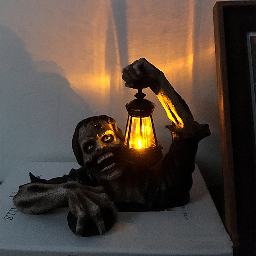 Zombie Crawling Out of Garden Sculpture with Lantern Zombie Shape Funny Statue Ornament for Outdoor Yard Patio Lawn Crafts
Zombie Crawling Out of Garden Sculpture with Lantern Zombie Shape Funny Statue Ornament for Outdoor Yard Patio Lawn Crafts