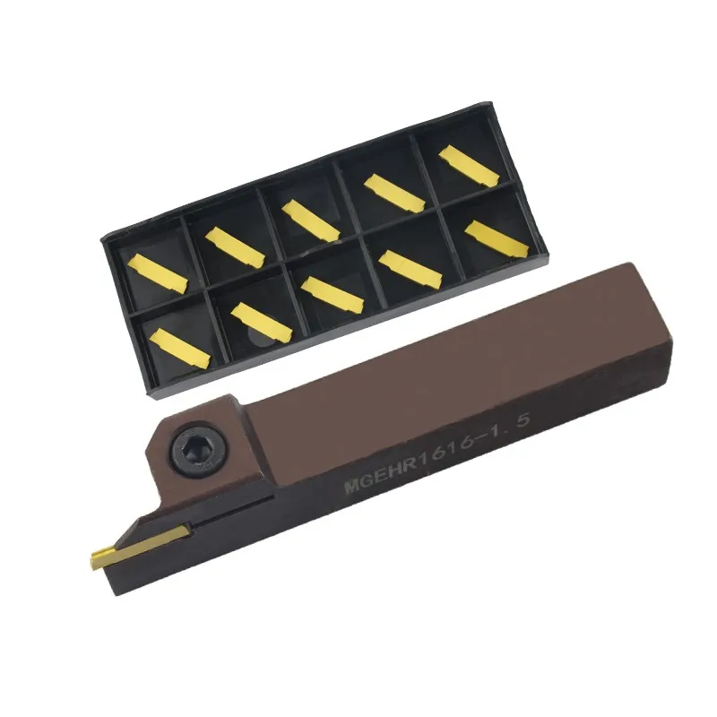 MGEHR1616-1.5 Lathe Cutter Grooving Tool Holder +10PCS MGMN150-G NC3020 INSERTS Milling Machine Processing Turning Tool Holder
MGEHR1616-1.5 Lathe Cutter Grooving Tool Holder +10PCS MGMN150-G NC3020 INSERTS Milling Machine Processing Turning Tool Holder