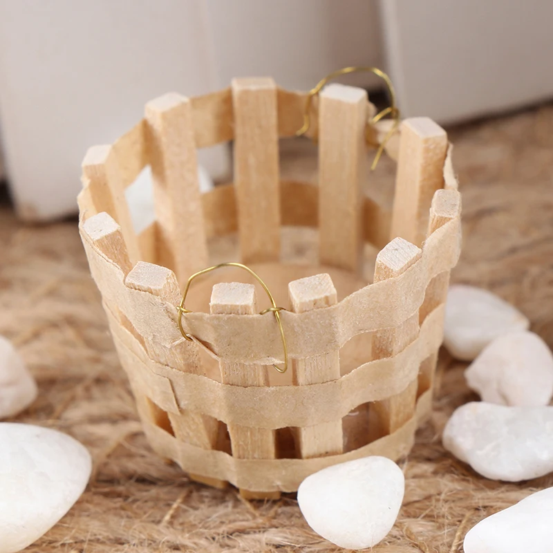 New 1:12 Wooden Baskets Bath Supplies Dollhouse Miniature Handmade Wooden Baskets Dollhouse Miniatures Accessories
New 1:12 Wooden Baskets Bath Supplies Dollhouse Miniature Handmade Wooden Baskets Dollhouse Miniatures Accessories