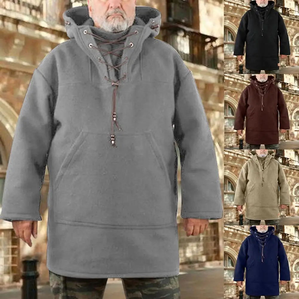 Autumn Winter Jackets Men Long Sleeve Hooded Jacket Coat Mens Plus Size M-4XL lace up Hooded Coat Men Outerwear veste homme
Autumn Winter Jackets Men Long Sleeve Hooded Jacket Coat Mens Plus Size M-4XL lace up Hooded Coat Men Outerwear veste homme