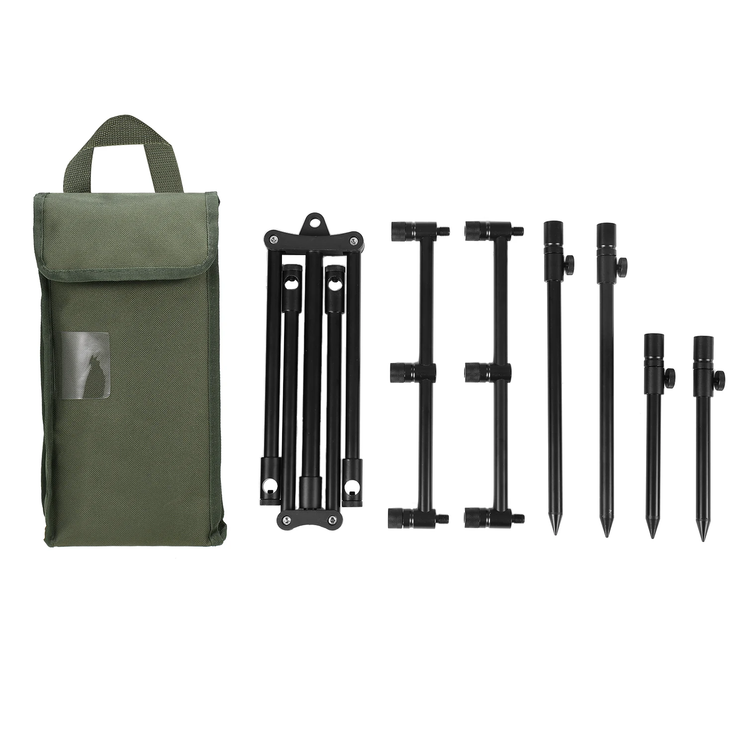 Durable Folding Retractable Fishing Rod Holder Detachable Fishing Rod Stand Buzz Bar Pole Rest Head with Carry Bag 2021 New 
Durable Folding Retractable Fishing Rod Holder Detachable Fishing Rod Stand Buzz Bar Pole Rest Head with Carry Bag 2021 New