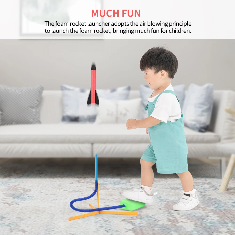 Foam Gun Model Rocket Pop-Up Sport Toy Foam Rocket Launcher Stomp Blower Kid Air Pump Outdoor Indoor Sport Toy For Kid Children
Foam Gun Model Rocket Pop-Up Sport Toy Foam Rocket Launcher Stomp Blower Kid Air Pump Outdoor Indoor Sport Toy For Kid Children