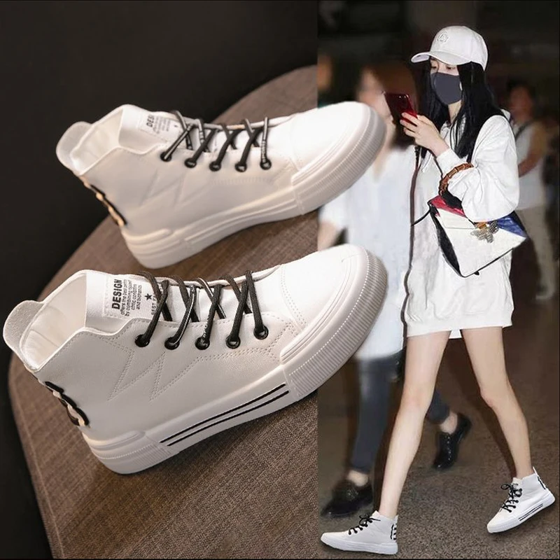 Туфли женские из мягкой искусственной кожи, на шнуровке, высокие, плоская Вулканизированная подошва, Повседневная Уличная обувь, однотонны...
Туфли женские из мягкой искусственной кожи, на шнуровке, высокие, плоская Вулканизированная подошва, Повседневная Уличная обувь, однотонны...