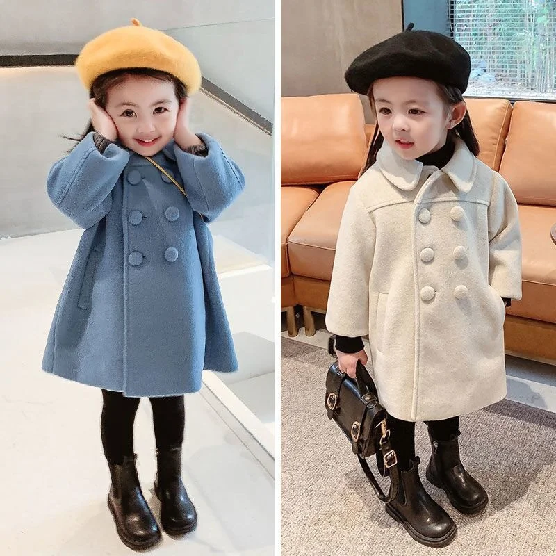 Double Breasted Girls Woolen Coats Autumn Winter Trench Jacket Coat 2-6Yrs Children Clothes For Kids Outerwear Birthday Present
Double Breasted Girls Woolen Coats Autumn Winter Trench Jacket Coat 2-6Yrs Children Clothes For Kids Outerwear Birthday Present