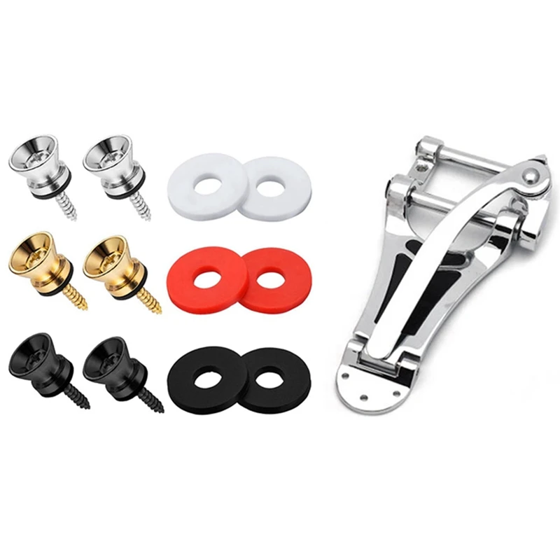 Guitar Bridge Pull Board with 3 Pair Guitar Strap Buttons End Pins and 3 Pair Guitar Strap Blocks
Guitar Bridge Pull Board with 3 Pair Guitar Strap Buttons End Pins and 3 Pair Guitar Strap Blocks