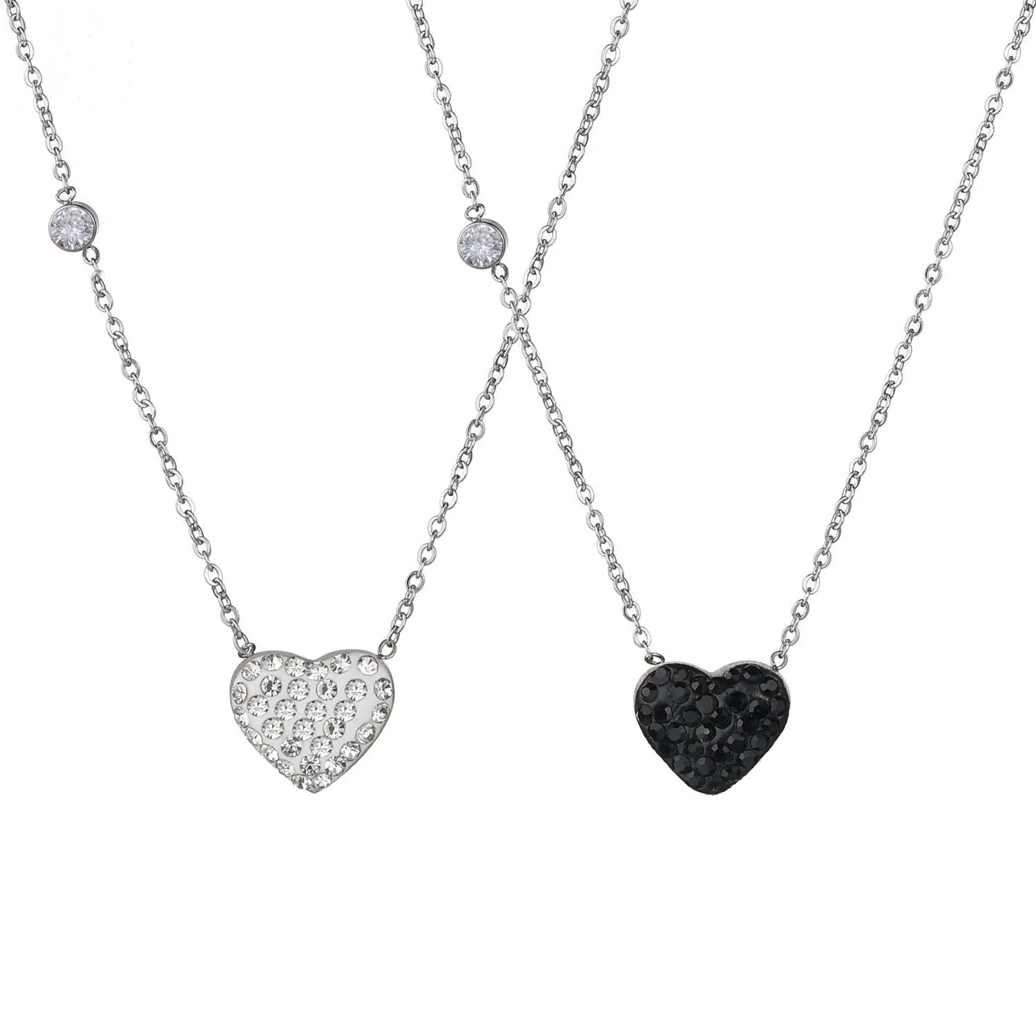 Rhinestone Heart Pendant Necklace Jewelry Choker Chain Stainless Steel Couple Necklace for Lover Women Men Boys Girls Gift
Rhinestone Heart Pendant Necklace Jewelry Choker Chain Stainless Steel Couple Necklace for Lover Women Men Boys Girls Gift