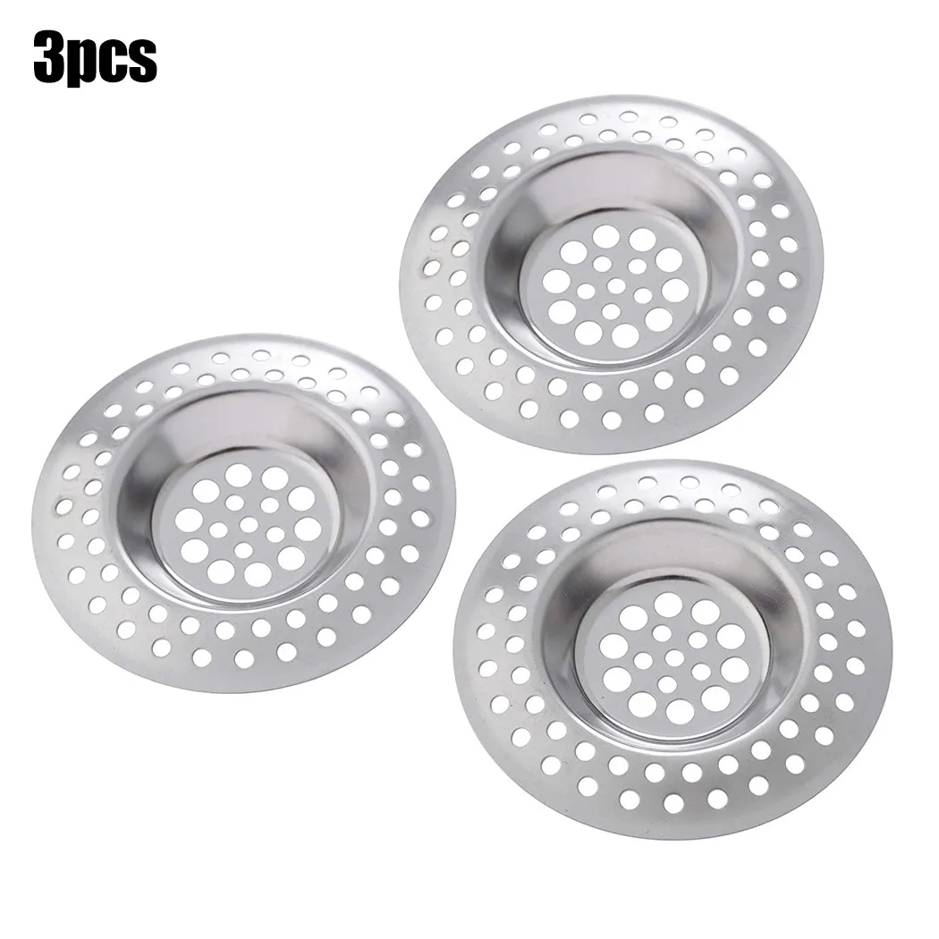 3Pcs Kitchen Sink Steel Plug Straine Bathroom Floor Drain Slag Trap Filter Cover Hair Catcher Household Basin Drain Filter
3Pcs Kitchen Sink Steel Plug Straine Bathroom Floor Drain Slag Trap Filter Cover Hair Catcher Household Basin Drain Filter