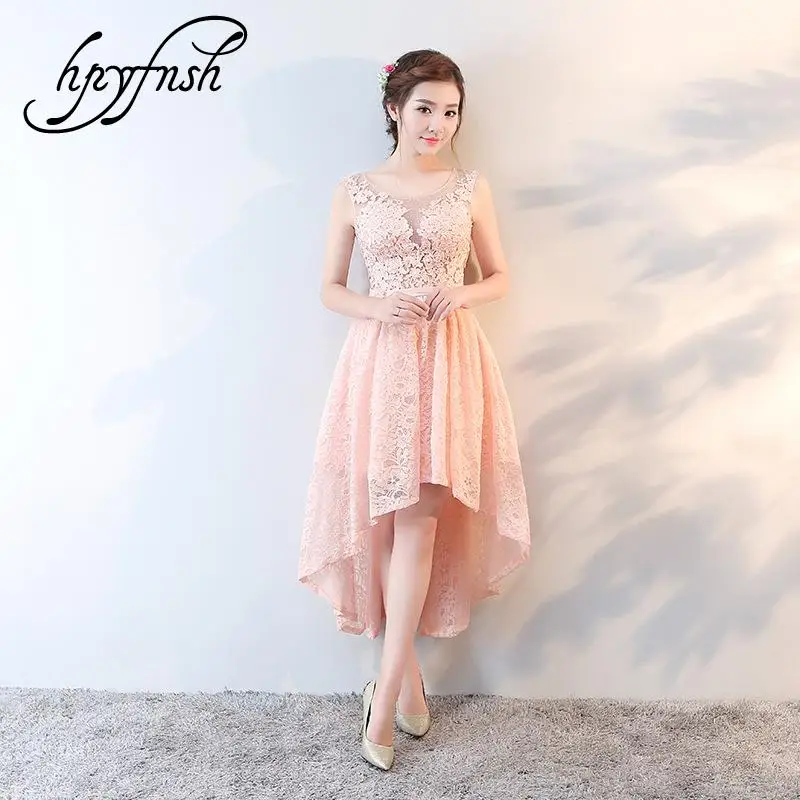 New 2020 Summer O-Neck Wedding Party Dress Lace Sweet High-low Short Front and Long Back Princess Lace Slim Evening Prom Dress
New 2020 Summer O-Neck Wedding Party Dress Lace Sweet High-low Short Front and Long Back Princess Lace Slim Evening Prom Dress